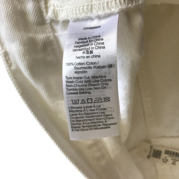 Madewell Low-Slung Baggy Crop in Pure White size 27 - Picture 8 of 11